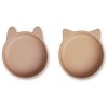 Set van 2 siliconen kommetjes - Vanessa silicone bowls 2-pack tuscany rose/ pale tuscany mix  (Geboortelijst Nia B.)